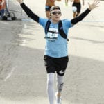 Nathan Imhoff finishing Carlsbad Half Marathon 2019