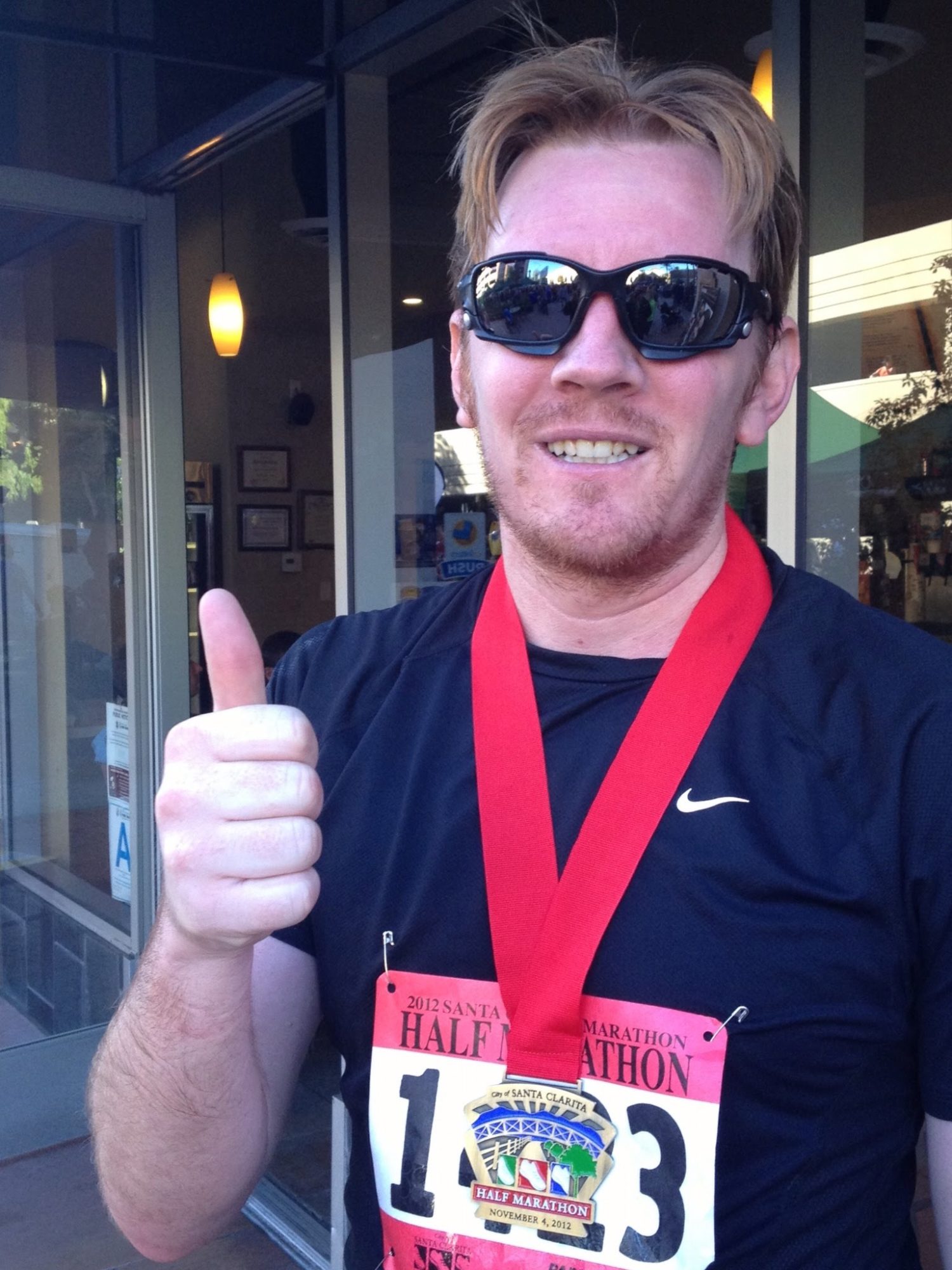 Nathan after 2012 Santa Clarita Half Marathon