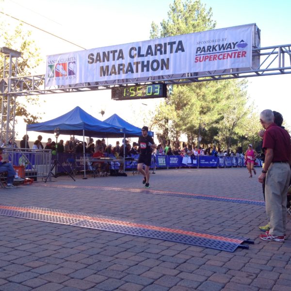 Nathan Finishing 2012 Santa Clarita Half Marathon