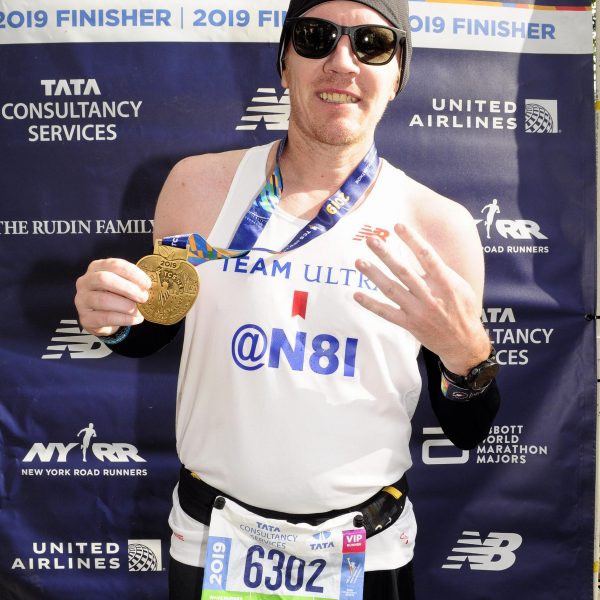 Me at the NYC Marathon Finish Line
