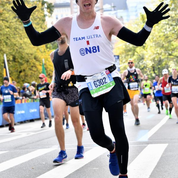 Me running NYC Marathon