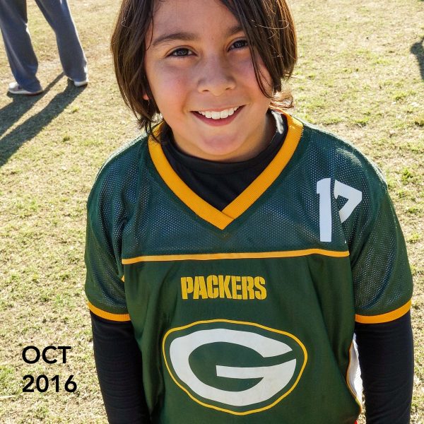 Monkey finally got to play for the packers